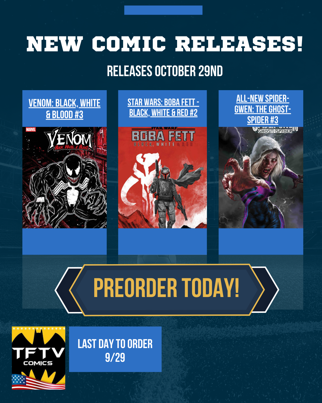 October 29 Releases!